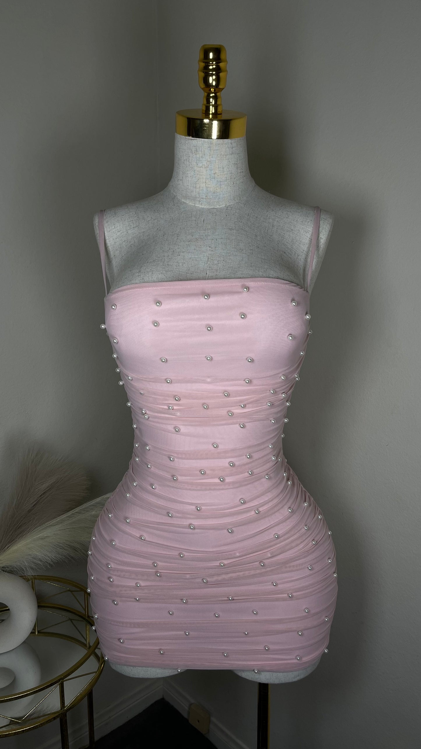 Pink pearly dress