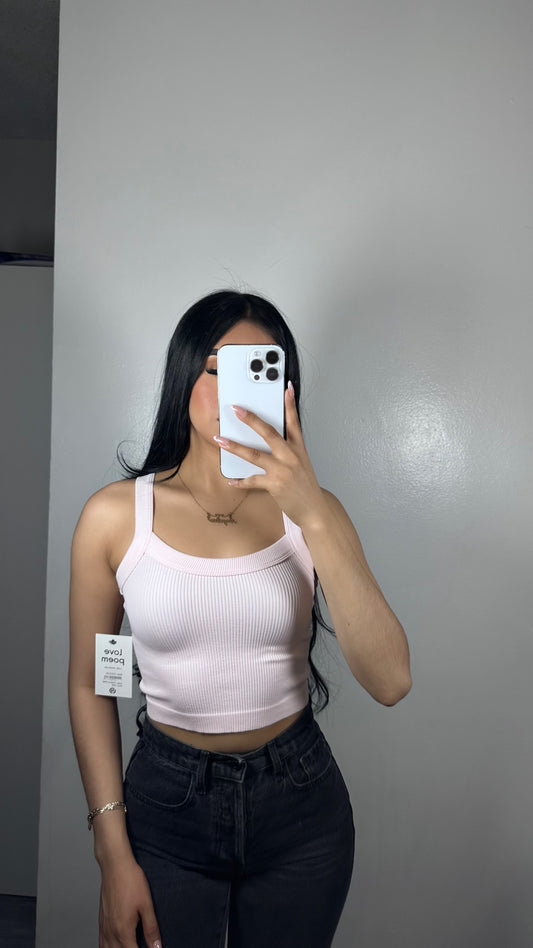 Baby pink tank top