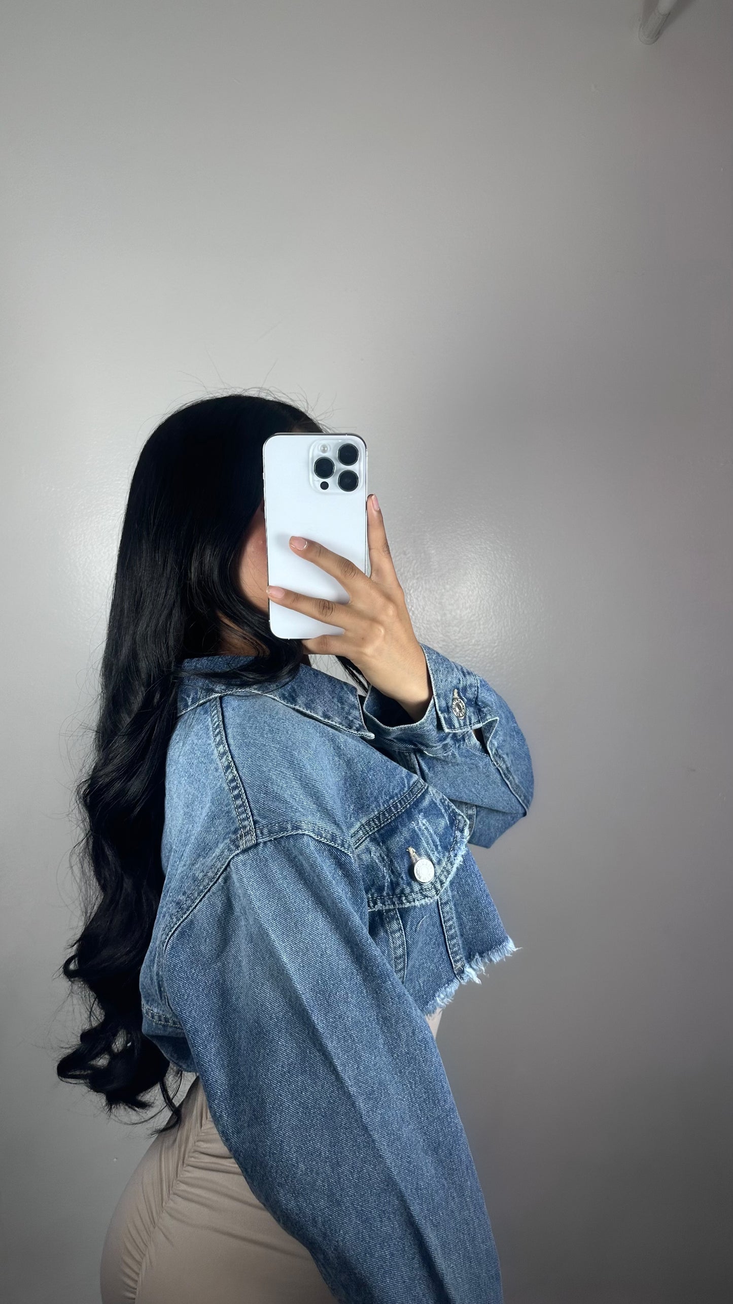 Dark blue denim jacket