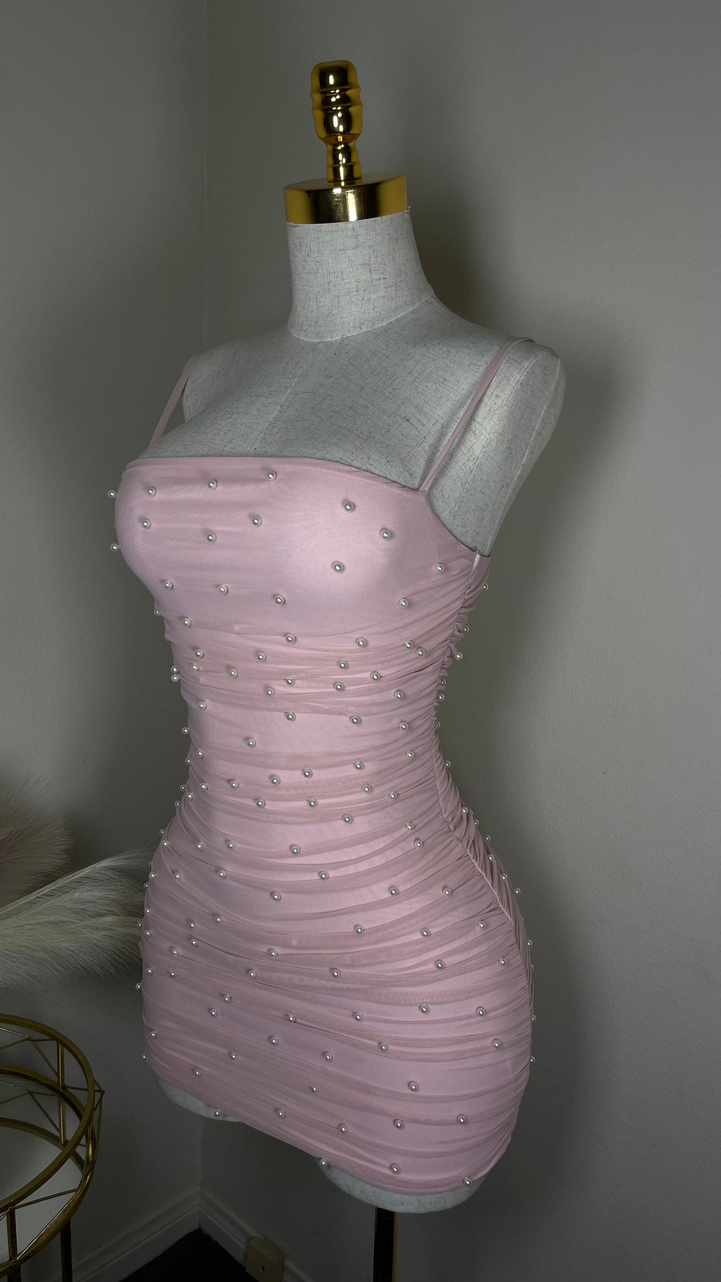 Pink pearly dress