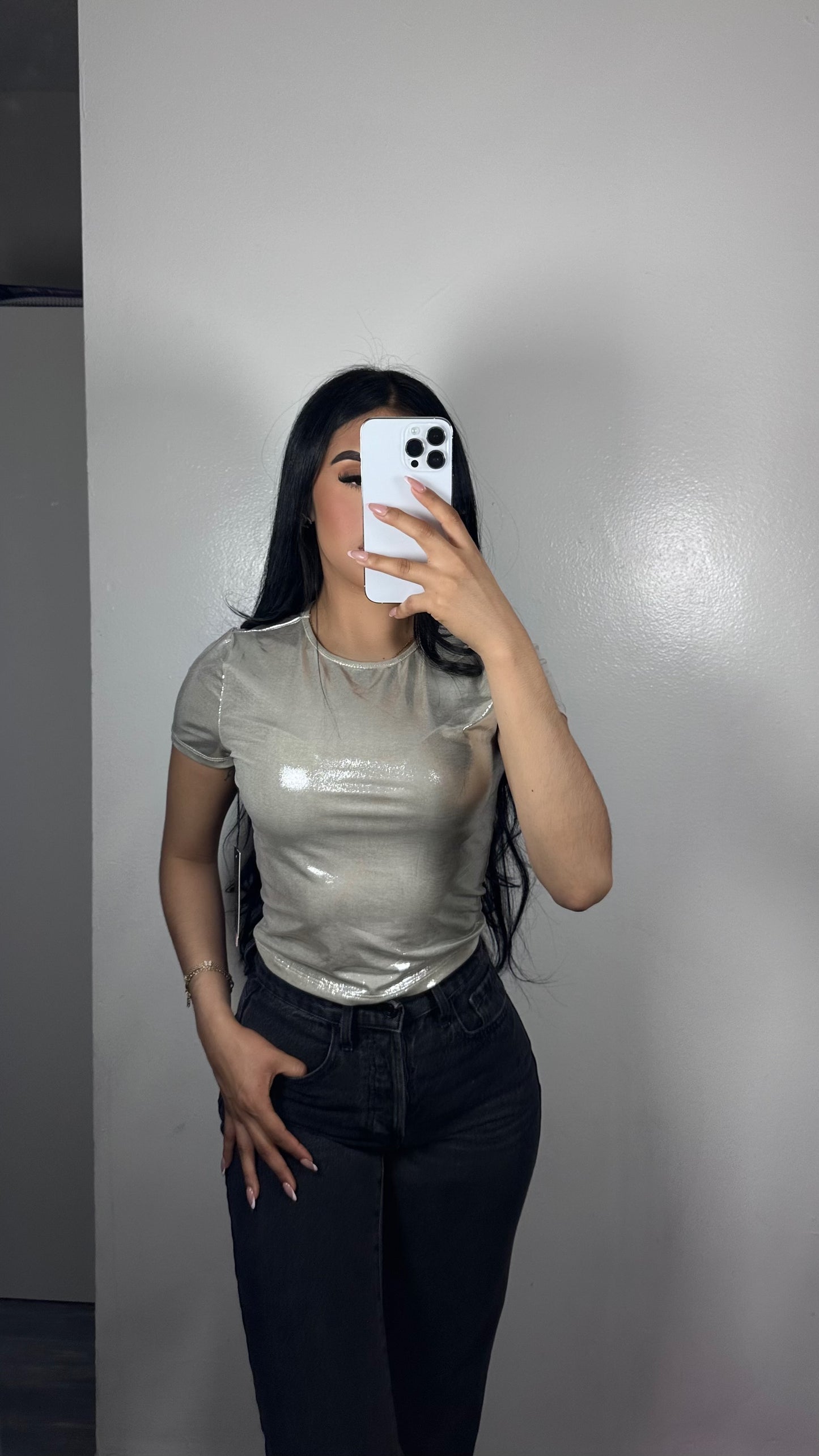 Metallic top